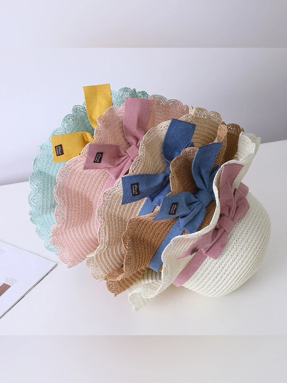 Straw Sun Hat & Crossbody Bag Set with Yellow Bow - Picture 7 of 7